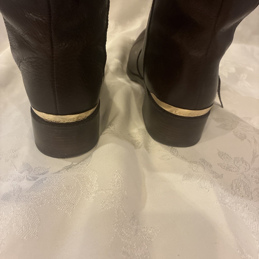 Brown Leather Boots Women Size 7.5 Gorgeous! Excellent Used Condition - Picture 6 of 11